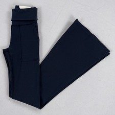 Aerie Offline Fold Over Ribbed Low Rise Flare Legging Women's Small Black