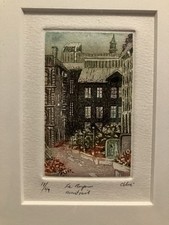 Grabado La Royer Montreal Firmado Chloe Colaborativo Seudónimo Costaz Edgar