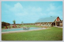 Angleton Texas Tarpon Inn Motel Piscina Vintage Cromo Postal Prensa Dexter