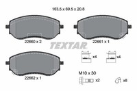 1 X Bremsbelagsatz BremsbeläGe Textar 2266001 FüR Nissan