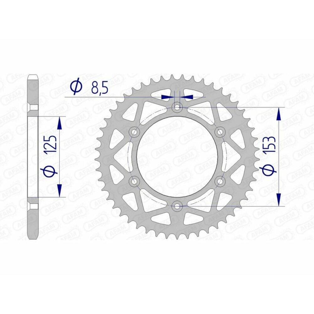 Free Shipping Afam Aluminum Ultralight 11212-Step 520 For Motorcycle