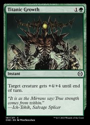Titanic Growth 187/271 Phyrexia: All Will Be One