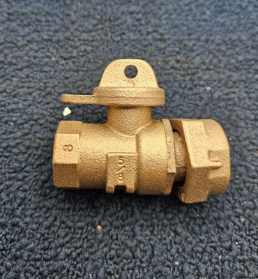 Ford 5/8 In. FIPT x Meter Swivel Nut Brass Straight Ball Meter Valve