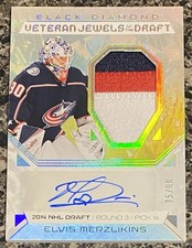2025 BLACK DIAMOND #VJD-EM ELVIS MERZLIKINS JEWELS OF THE DRAFT PATCH AUTO /99