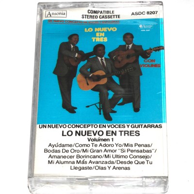 Lo Nuevo En Tres - Nuevo Concepto en Voces y Guitarras Cassette Tape NEW SEALED