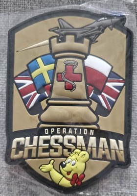 Operation Chessman UK Sweden Poland RAF Eurofighter Typhoon 3D PVC Patch