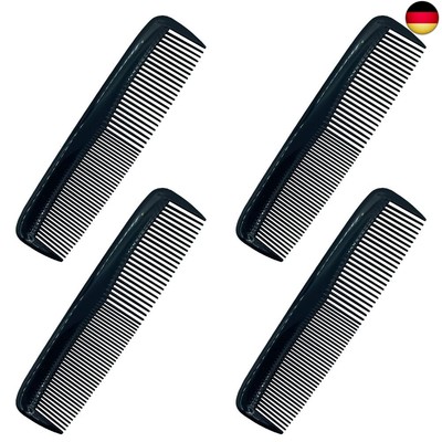 DAZISEN 4 Stück Haarkämme - Kunststoff Taschenkämme Feinkämme Haarschneidekämme 