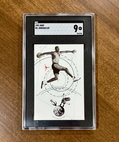 1991 Nike Michael Jordan & Spike Lee Card - SGC 9 #3