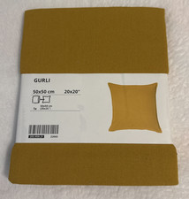 NEW Golden Yellow IKEA Gurli 20x20" PILLOW / CUSHION COVER  22065