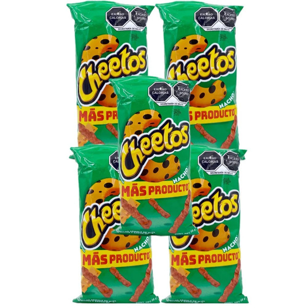 Sabritas Cheetos Jalapeño 65g con 5 Bolsas