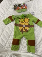 Teenage Mutant Ninja Turtles 4-IN-1 Halloween Costume Infants 6-12M or 12-18M