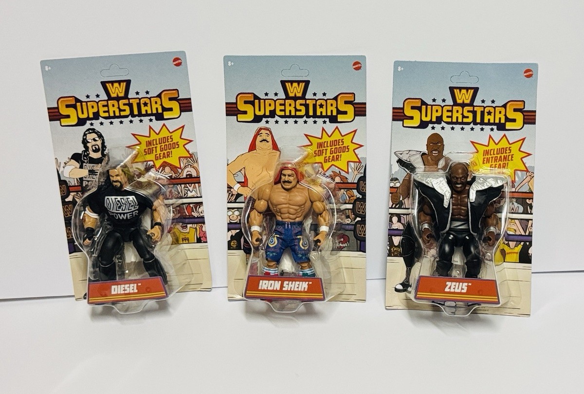 WWE Superstars Series 14 Diesel-Zeus-Iron Sheik | eBay