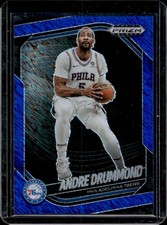 2024-25 Prizm Black Andre Drummond Blue Shimmer FOTL Prizm #2/35 76ers