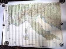 RAF Topographic Navigation Chart Alps Italy TNC F-2 1962 1:1,000,000 Cold War
