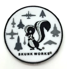 Lockheed Martin® Skunk Works® PVC Patch, 3.5 inch, Hook and Loop