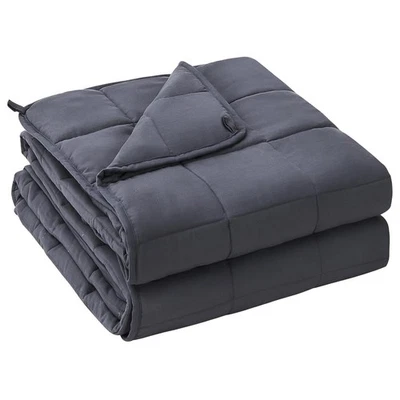 YESCOOL Weighted Blanket for Adults (20 lbs, 60” x 80”, Grey) Cooling Heavy