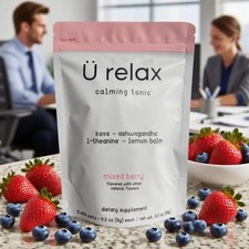U Relax Calming Tonic 15 Packets MIXED BERRY Flavor Relax Calming Drink US STCOK