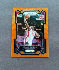 ADAMA SANOGO 2023-24 PANINI PRIZM ROOKIE ORANGE WAVE BULLS RC /60