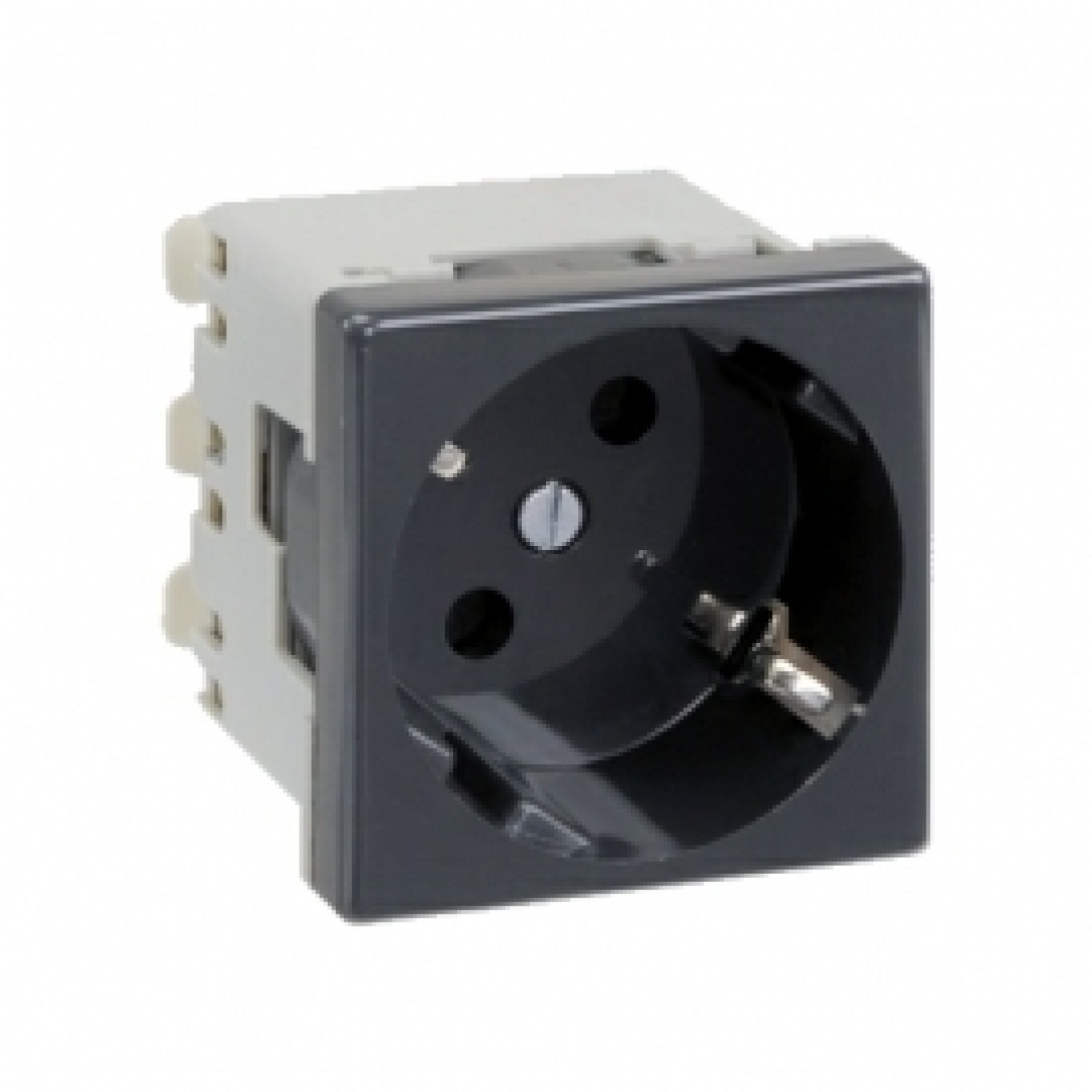 K45 Single Schuko Socket with/u 16A IP20 Simon Connect K01/14