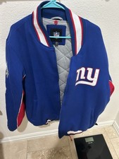 New York Giants Super Bowl Coat with Hood. Brand New With Tags