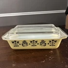 1957 PYREX 575 B - #21 2 QT Space Saver Dish Promotional Needlepoint Embroidery