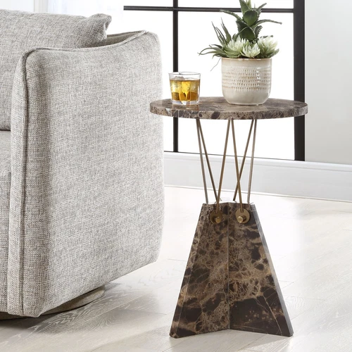 Uttermost Levitate Marble Accent Table - Picture 1 of 5