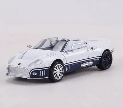 DCT 1/64 Scale Spyker C12 LaTurbie White/Blue Diecast Car Model Toy Gift
