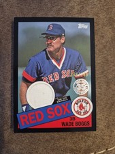 2020 Topps 1985 Topps Baseball Black 066/199 Wade Boggs #85R-WB RELIC 35TH ANNIV