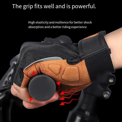 Vibrationsreduzierende Motorradhandschuhe mit reflektierenden Elementen für Sic