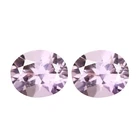 1.22Ct IF [2Pcs Pair] First-class Oval 6.3 x 5.3 MM Pink 100% Natural Morganite