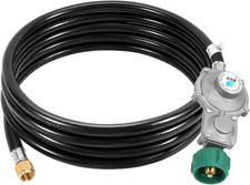 10FT 2 Stage Propane Regulator Hose for Dual Fuel Generator RV Gas Stove
