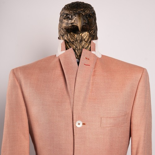 NWT $3850 ISAIA Wool and Silk and RAMIE Sport Coat Durty Pink 40US/50IT - Picture 8 of 20