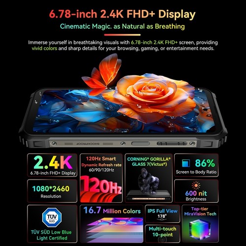 Blackview BL9000 5G Rugged Phone: Dual Display: 12Gb + 512Gb 8800mAh 120W Charge - Picture 2 of 19