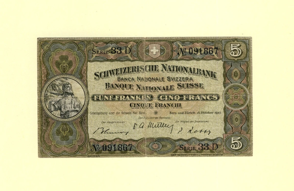 1947 Year Swiss Paper Money for sale | eBay