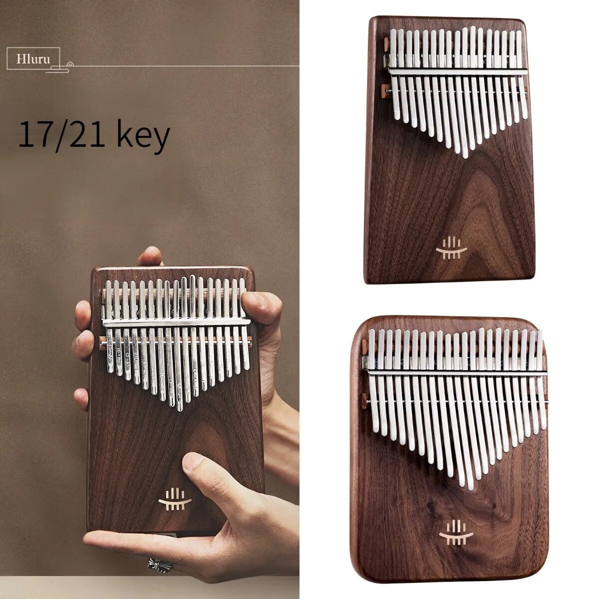 100% New Black Walnut Tilted Tablet Thumb Piano Class A 17 21 Key Kalimba
