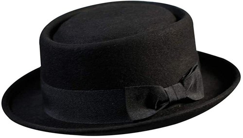 Pork Pie Hat 100% Wool Felt Men's 