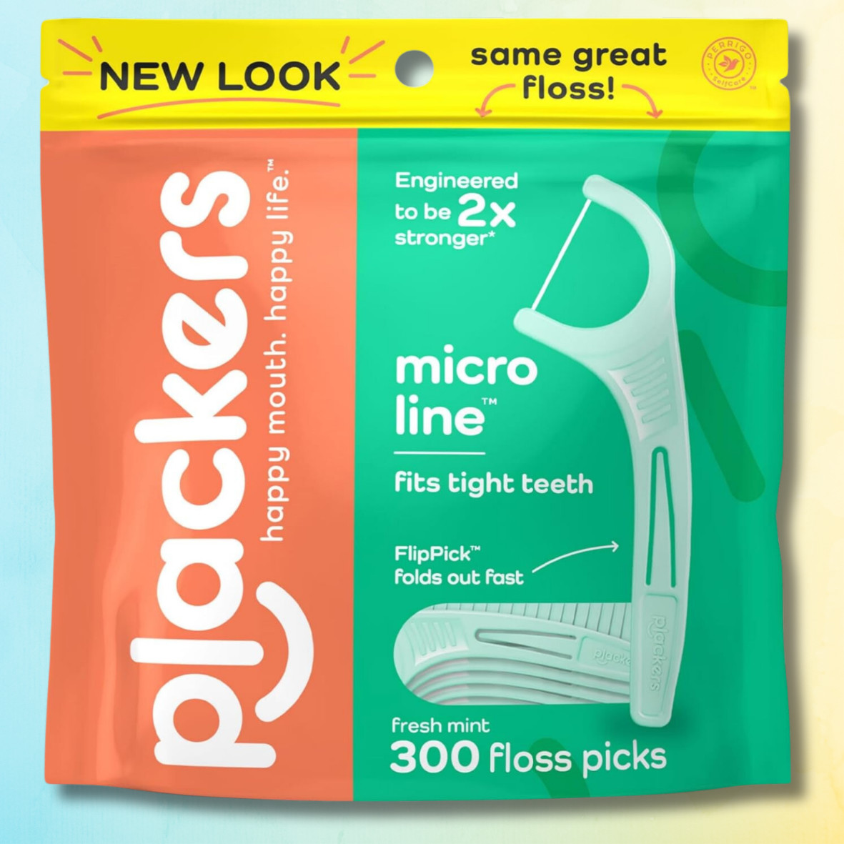 300 CT Plackers Micro Mint Dental Floss Tooth Picks Plastic Oral Teeth Flossers