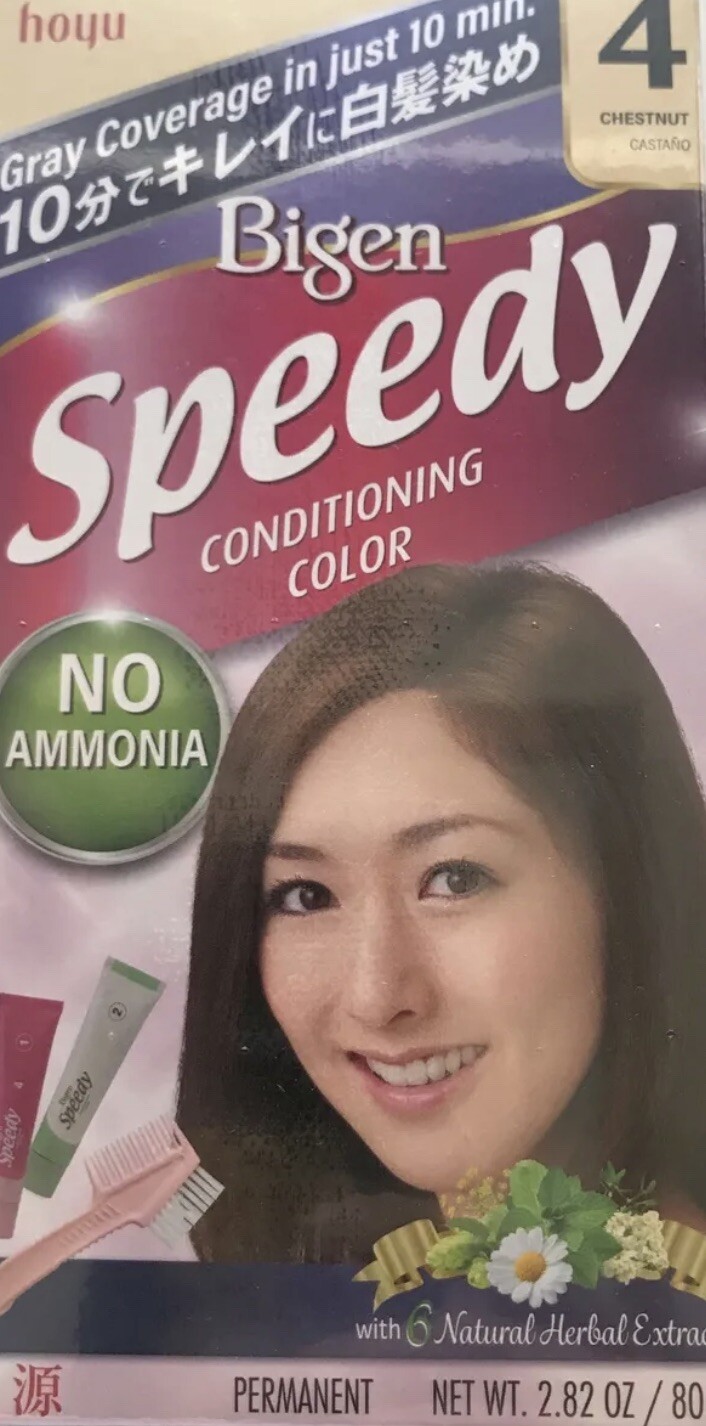 1 Pcs, BIGEN SPEEDY CONDITIONING COLORS CREAM #4 (CHESTNUT)