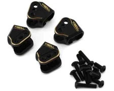Treal  Redcat Ascent/Gen9 Brass Lower Link Mounts (Black) (4) (44.4g) TLHTGEN924
