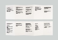 Emilio ISGRO' - "Detti memorabili da Gesù a Isgrò" - Litografia, 28,5 x 98 cm 