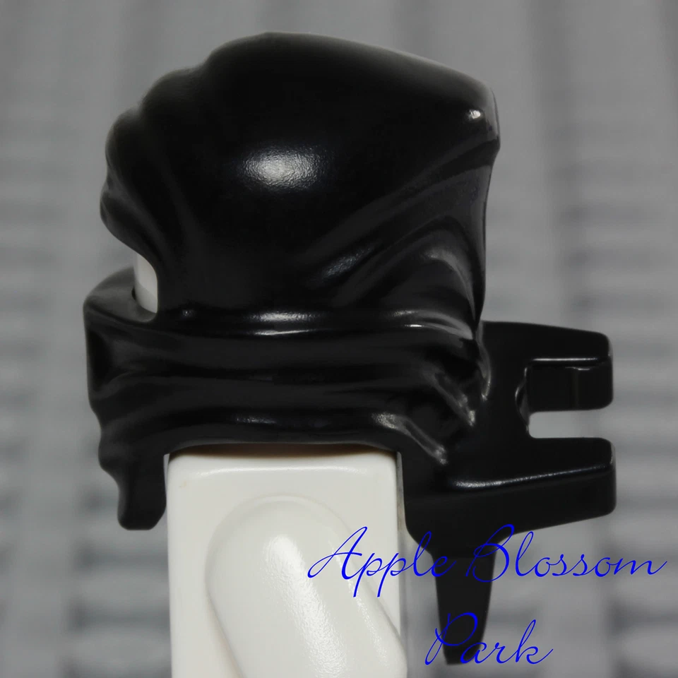 NUEVO Lego Ninjago Ninja ENVOLTURA PARA LA CABEZA NEGRA - Cole Boy Minifigura Envoltura para la cabeza Capucha Sombrero Equipo Foto 2 de 4