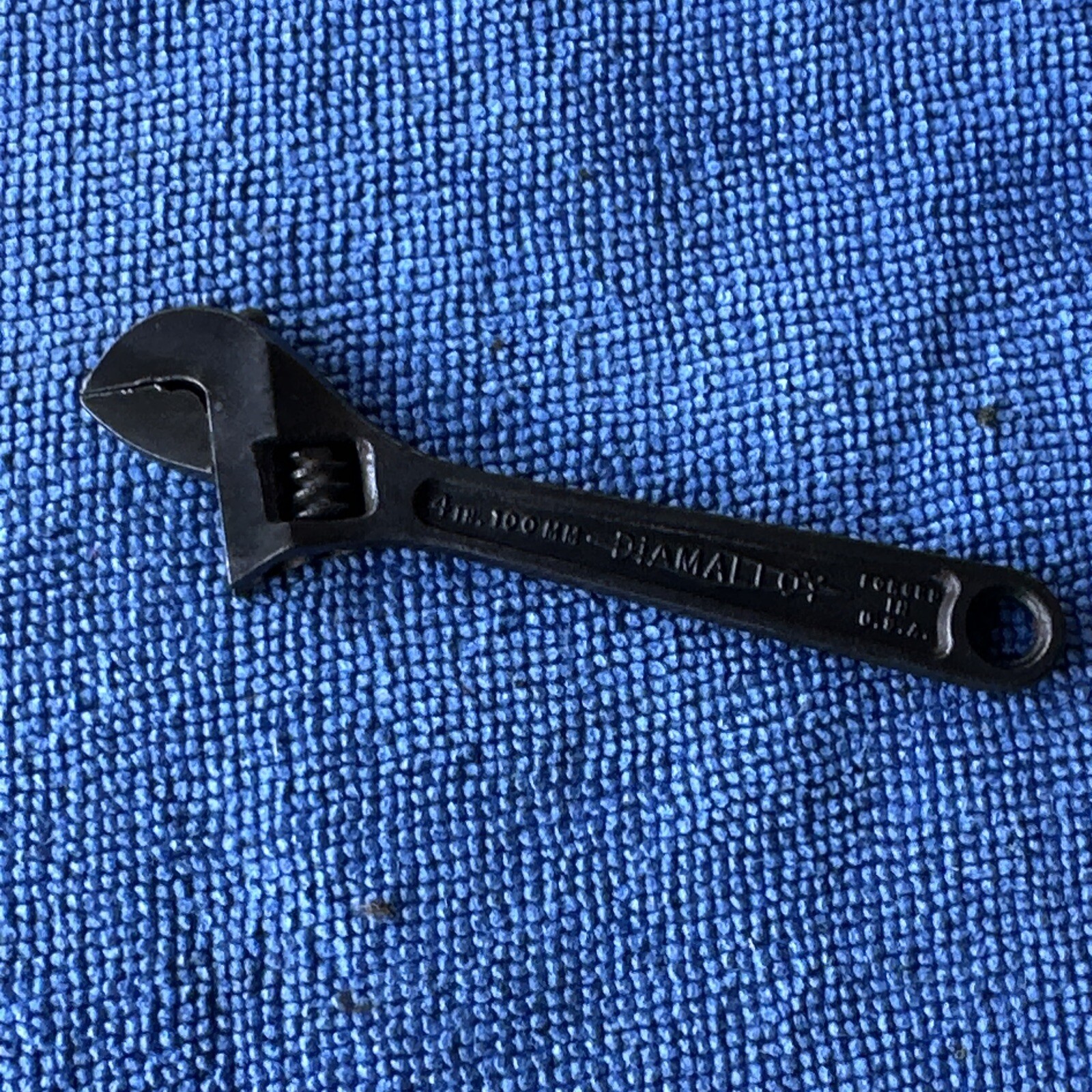 Vintage Diamalloy 4" Adjustable Wrench Diamond Caulk Horseshoe USA Bin