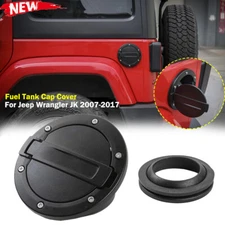 For 07-17 Jeep Wrangler JK JKU Fuel Gas Tank Cap Cover Filler Door Exterior Door