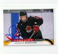 MEAGHAN MIKKELSON signed '09/10 O-Pee-Chee TEAM CANADA women Canadian Heroes crd