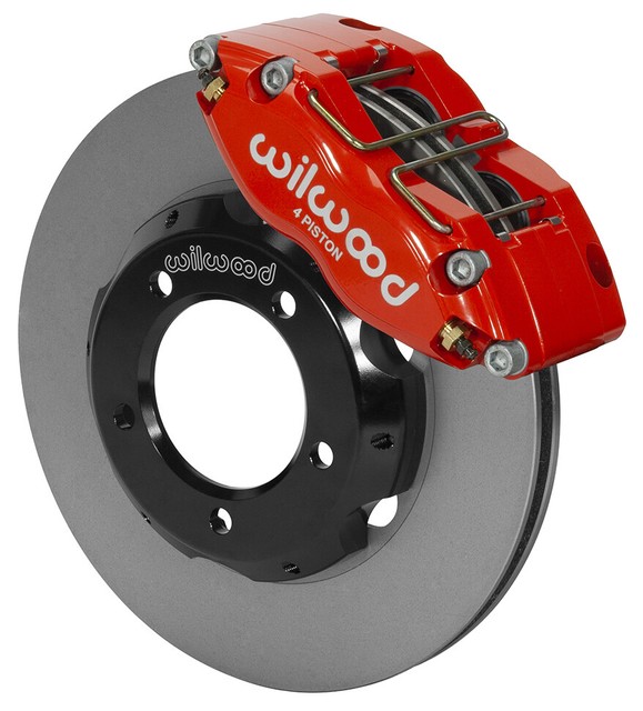 WILWOOD DISC BRAKE KIT,FRONT,6168 JAGUAR XKE,SERIES I,11" ROTORS,RED