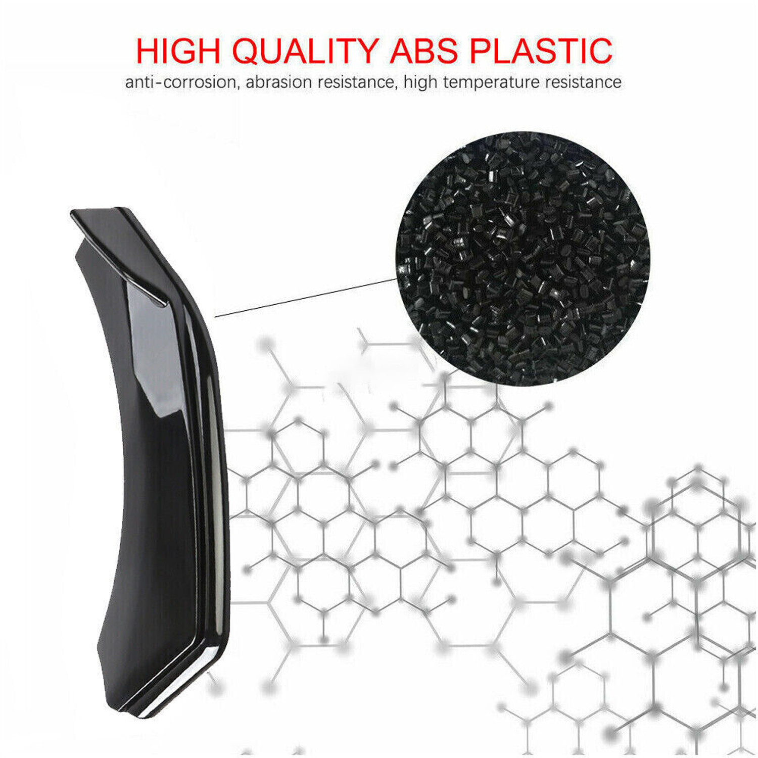 Glossy Black Front Bumper Chin Lip Spoiler Body Kit For Acura MDX SUV Polyuret