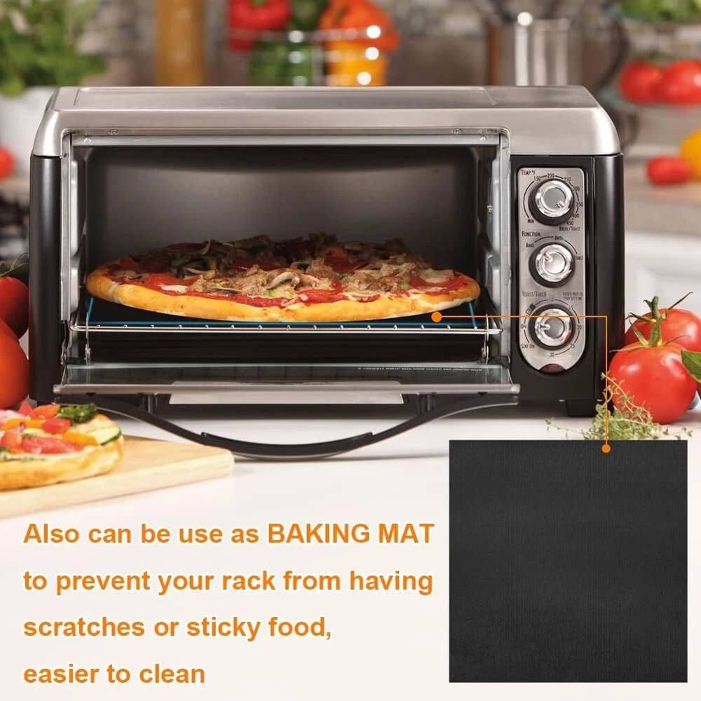 Air Fryer Oven Liners, 11X12 Inches, Set of 4, Reusable Toaster Oven Liners