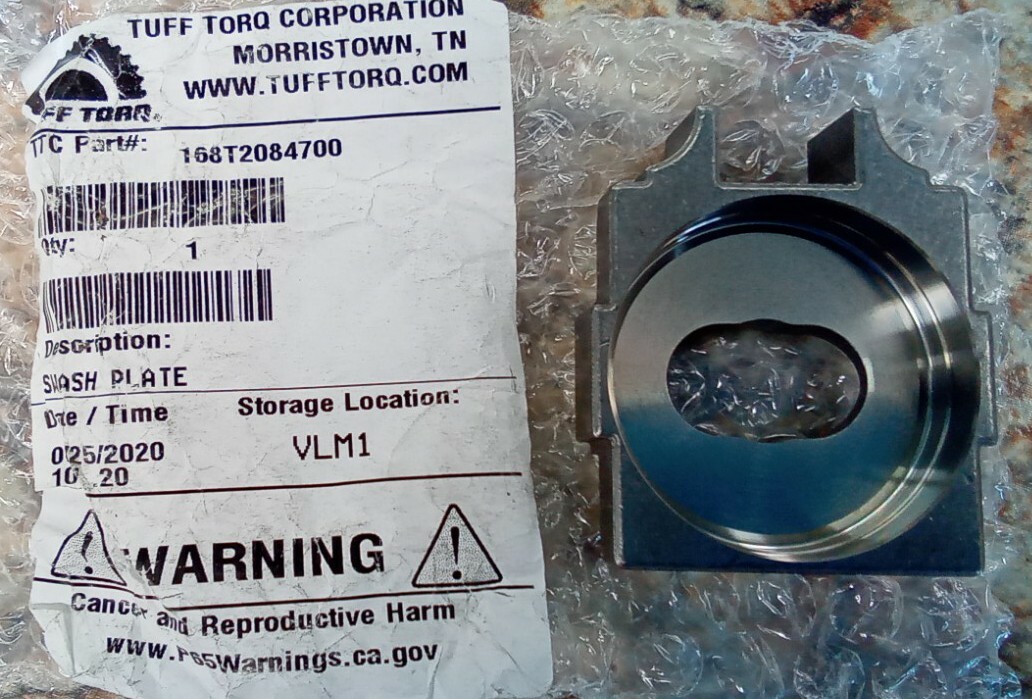 New OEM Tuff Torq K46 Transaxle Thrust Bearing / Swash Plate