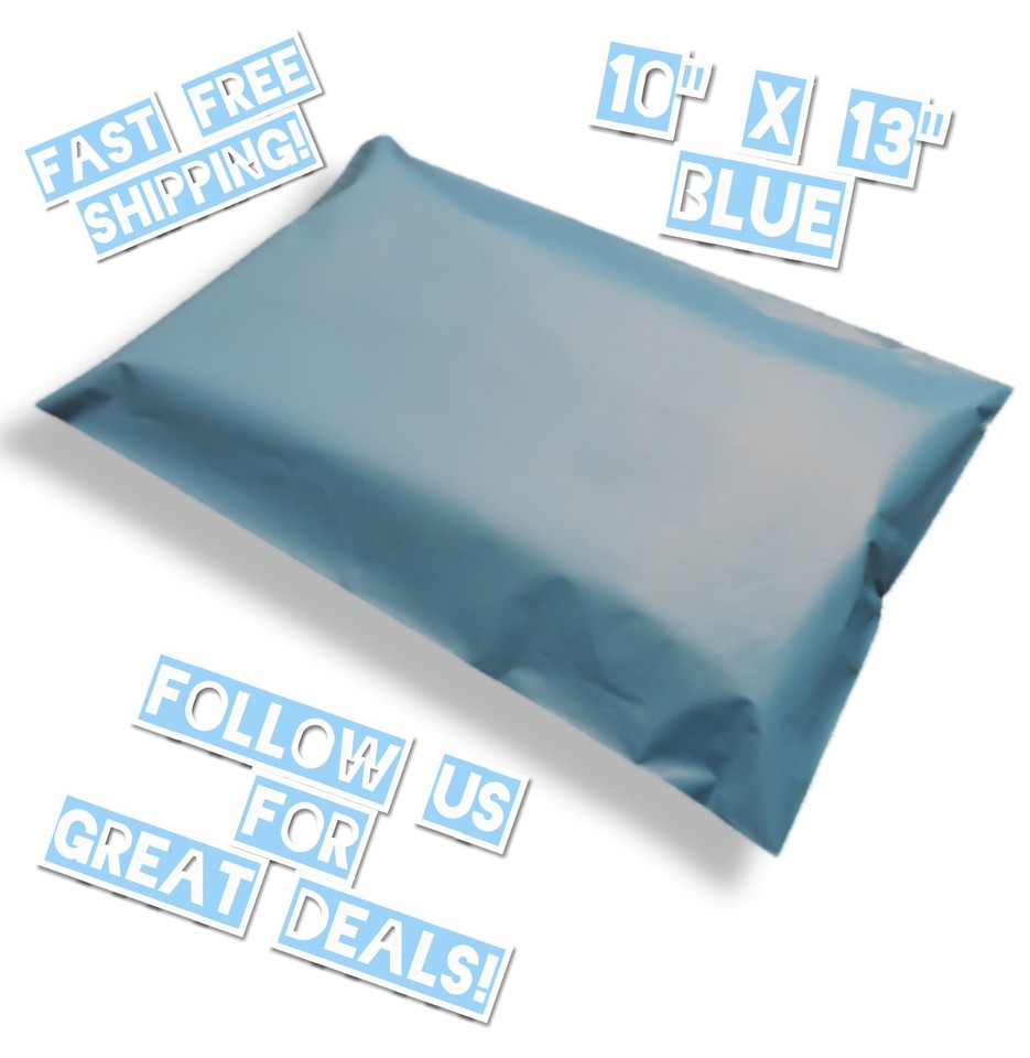 Buste Shopper Plastica 150 Sacchetti Postali Blu In Plastica - Foto 6