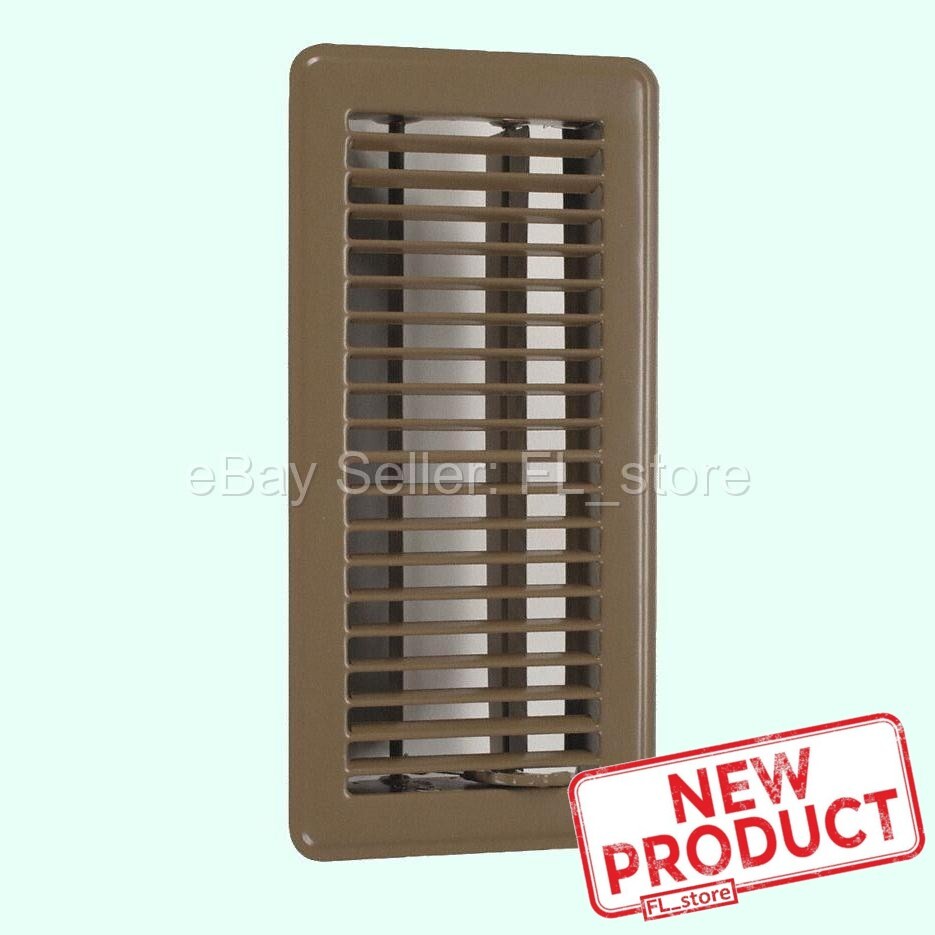 Brown Floor Register  Air Grille 6" x 12" DUCT SIZE  Steel Welded Construction